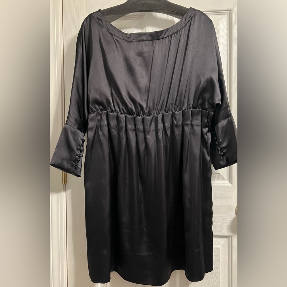 Gretchen Scott Designs Satin Black Dress - Picture 4 of 13